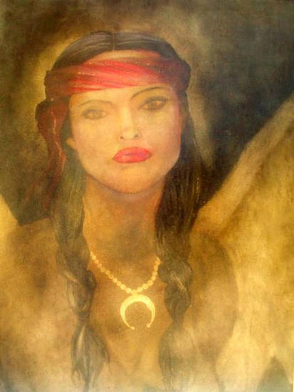 LINDA Óleo Cartulina Figura