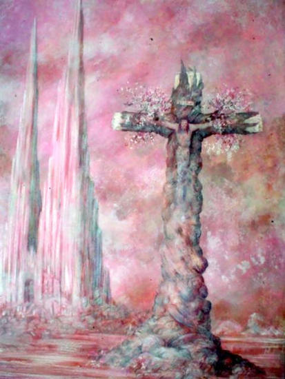 El Cristo de México Lienzo Óleo Paisaje
