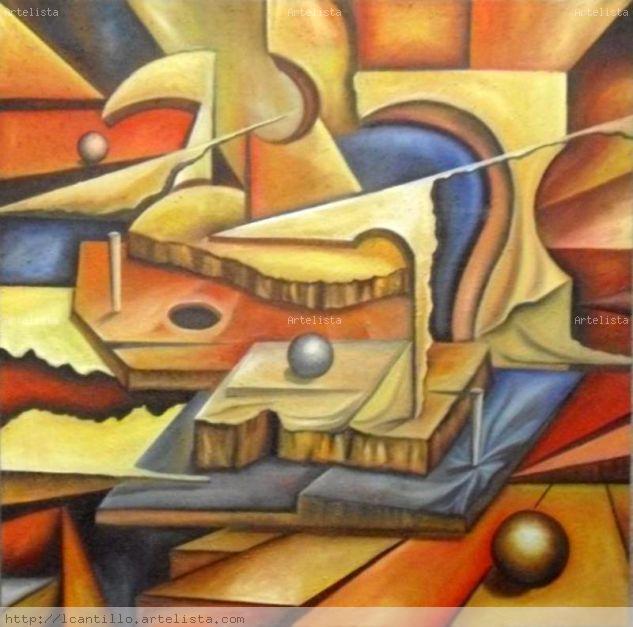 Abstraccion del surrealismo Óleo Tela Paisaje