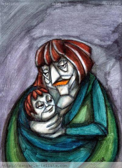 MADRE Acrílico Lienzo Figura