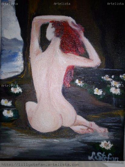 ESPERANDO I Óleo Lienzo Desnudos