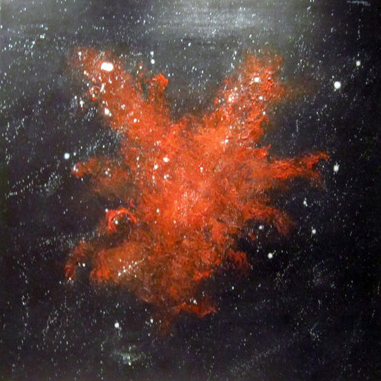 Nebulosa Roja Lienzo Otros Óleo