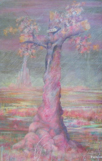 El Cristo de la Tierra Óleo Lienzo Paisaje
