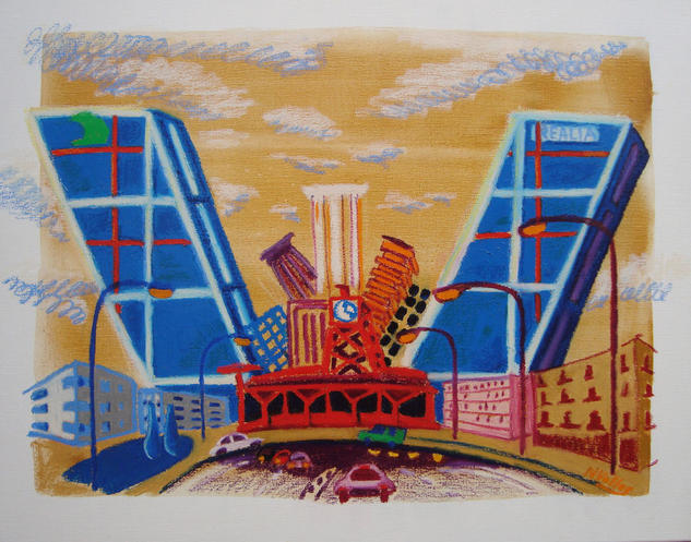 De Madrid al cielo 2 Lienzo Óleo Paisaje