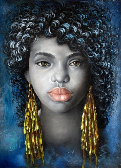 Niña de África Otros Óleo Retrato