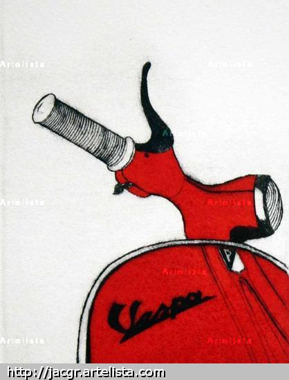 Vespa III Huecograbado