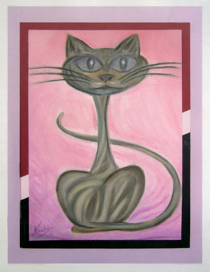 Psicho Gato Papel Pastel Animales