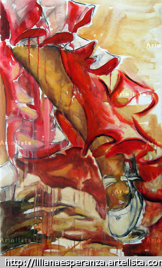 Olé! Lienzo Figura Media Mixta