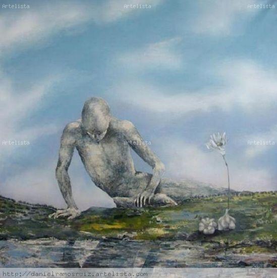 El Reflejo de la Vida Lienzo Figura Acrílico