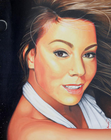 mariah carey Óleo Lienzo Retrato