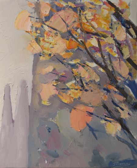 TEMPLO DE COLOR III Canvas Acrylic Landscaping