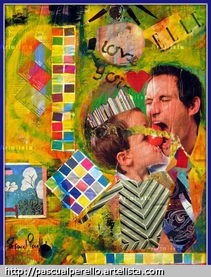 I love you Media Mixta Tabla Figura