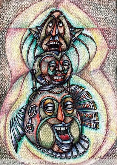 TOTEM TRES Técnica Mixta