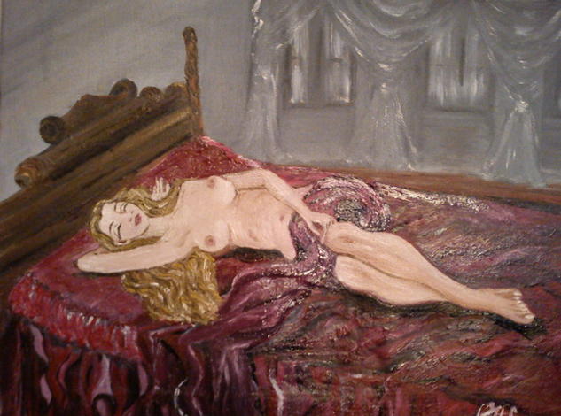 Durmiendo Lienzo Óleo Desnudos