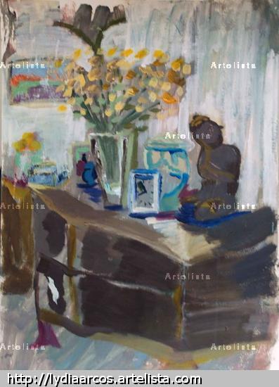 el rincón de mi hogar Card Acrylic Still Life Paintings