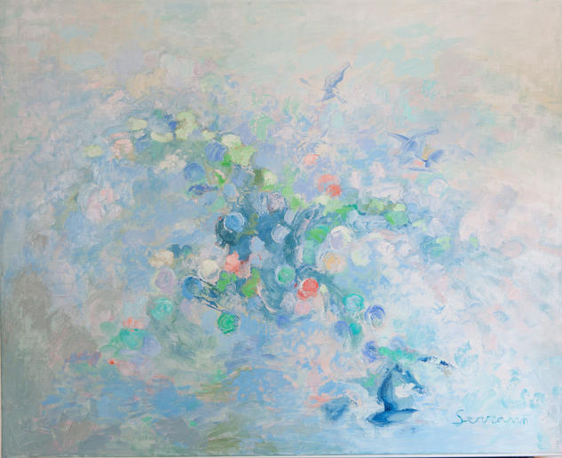 Evolución Óleo Lienzo Floral