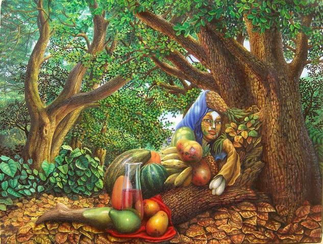 El Milagro Alrededor Óleo Lienzo Bodegones