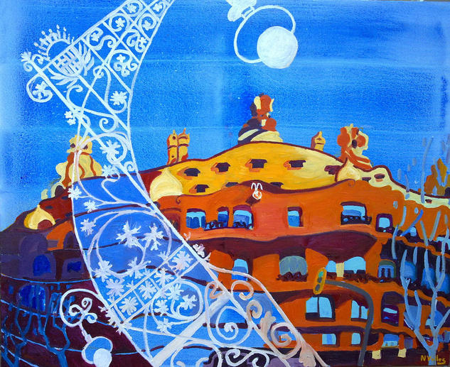 Mañana en La Pedrera Lienzo Óleo Paisaje