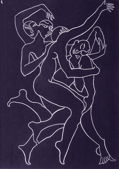 Sueño Gouache Cartulina Figura