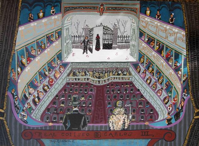 La bohème en el Teatro Carlos III de San Lorenzo de El Escorial Acrílico Tabla Otros