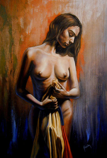 Tristeza Canvas Oil Nude Paintings
