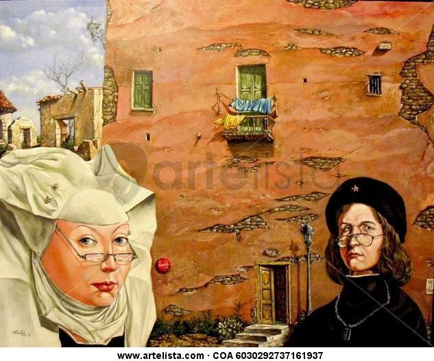 del pasado al presente Lienzo Óleo Retrato