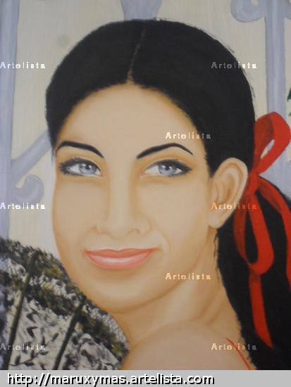 Mujer andaluza Lienzo Óleo Retrato