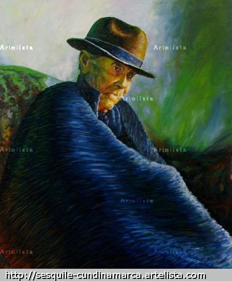 CAMPESINA SESQUILEÑA Lienzo Óleo Retrato