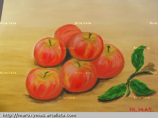 Manzanas Lienzo Óleo Bodegones