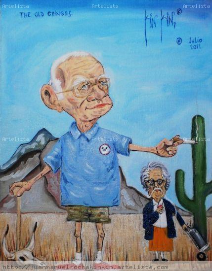 The Old Gringos Óleo Lienzo Retrato
