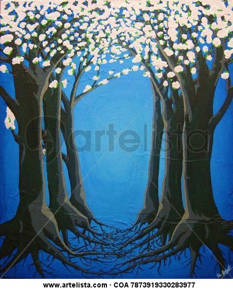 Trilogia 3. El cami dels cirerers. Canvas Acrylic Others