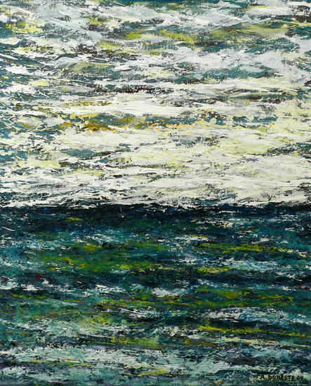 Tormenta Acrílico Lienzo Marina
