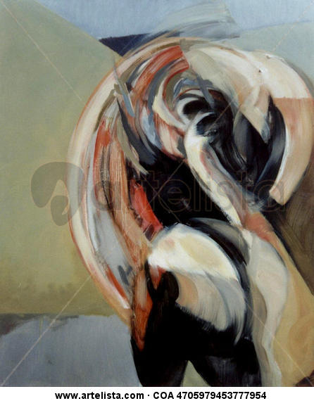 Danza salvaje 2. Lienzo Óleo Figura