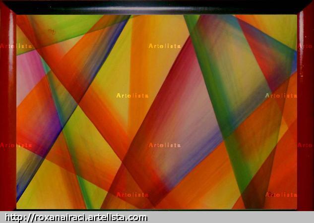 ABSTRACTO 2 POSICIONES Acrílico Tabla Otros