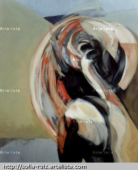 Danza salvaje 2. Lienzo Óleo Figura