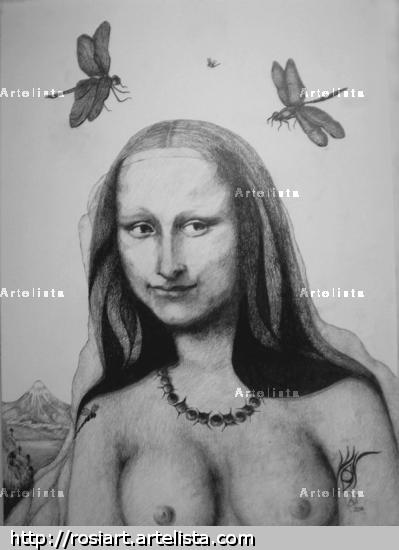 Mi loca versión Grafito Cartulina Figura