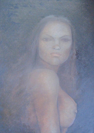 Mujer,Obra al óleo sobre tela  de  Alberto Thirion Lienzo Óleo Figura