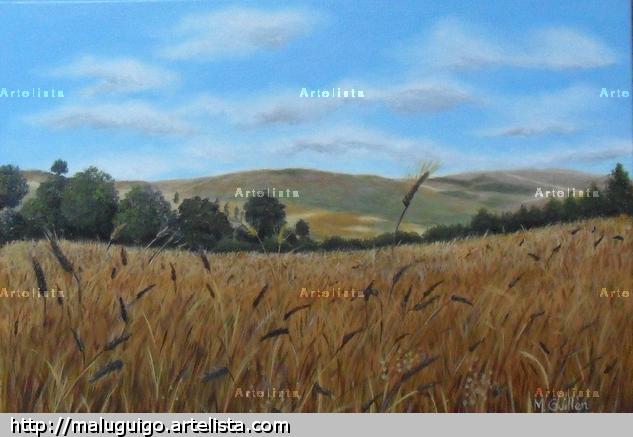 Campos de Castilla Óleo Paisaje Lienzo