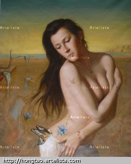 original oil painting art-threads of time Canvas Oil Nude Paintings