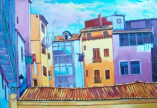 LLanas de dentro (Burgos) Lienzo Acrílico Paisaje