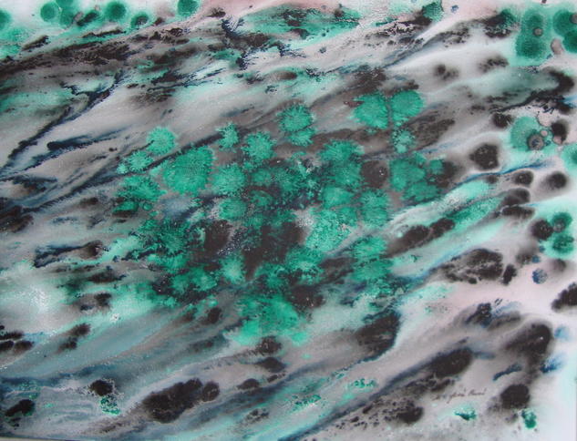 Nenúfares Paper Floral Painting Ink