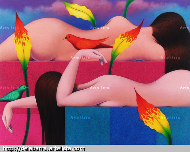Descanso 2 Canvas Oil Nude Paintings