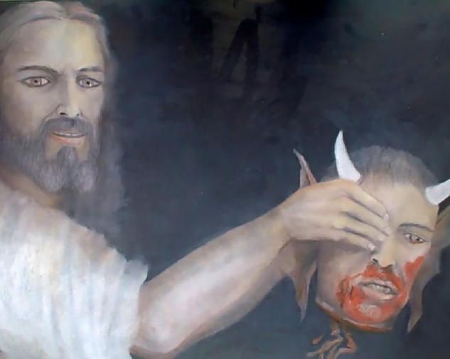 The Devil's Death;The most famous painting in the world Óleo Cartulina Figura