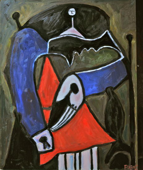 Picasso 2 Óleo Retrato Tabla