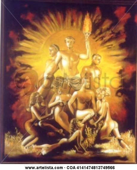 Mithology Lienzo Óleo Desnudos