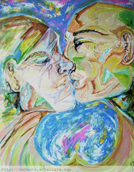 La plastificaciòn del amor Acrílico Lienzo Figura