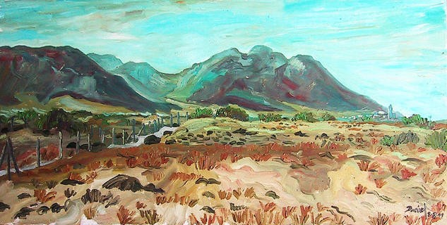 El cabo de Gata Óleo Tabla Paisaje