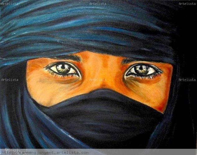 Mirada del desierto Acrílico Lienzo Retrato