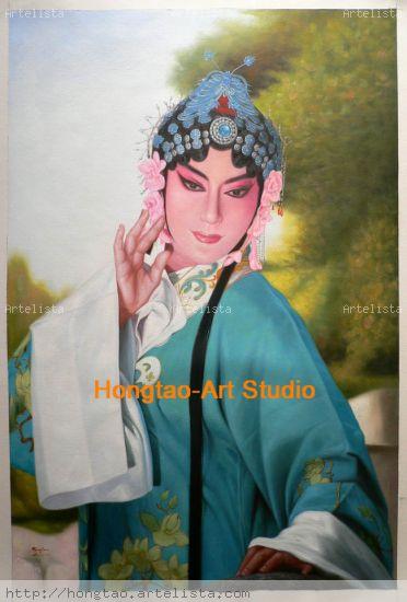 Original painting people art- opera by Hongtao Óleo Lienzo Figura