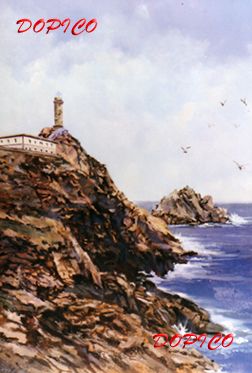 Cabo Vilano. Marina Lienzo Óleo